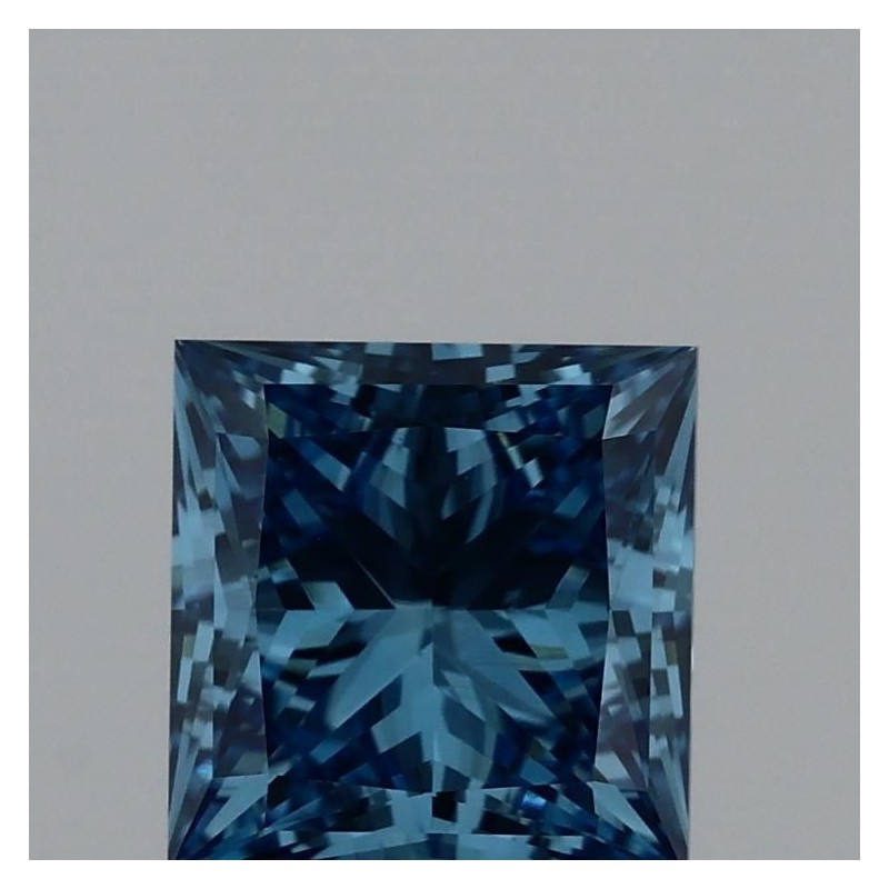 Diament laboratoryjny o barwie fantazyjnej szlif princess, 1.07ct, VVS1, Fancy Vivid Blue, IGI LG717571853