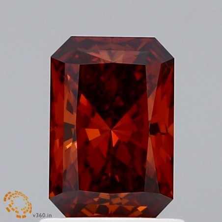 Diament laboratoryjny o barwie fantazyjnej radiant, 1.04ct, VVS2, Fancy Deep Orange, IGI LG627483849
