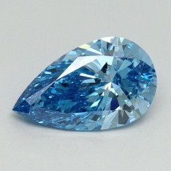 Diament laboratoryjny o barwie fantazyjnej szlif gruszkowy, 1.55ct, VVS2, Fancy Vivid Blue, IGI LG645459192