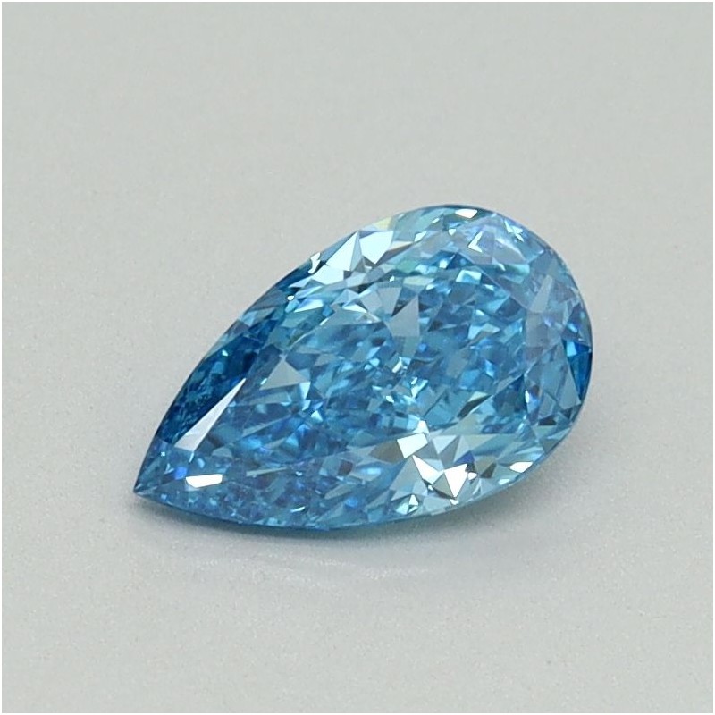 Diament laboratoryjny o barwie fantazyjnej szlif gruszkowy, 0.61ct, VVS2, Fancy Vivid Blue, IGI LG657417932