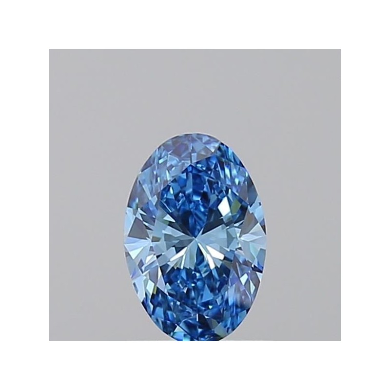Diament laboratoryjny o barwie fantazyjnej szlif owalny, 0.7ct, VVS1, Fancy Vivid Blue, IGI LG717599838