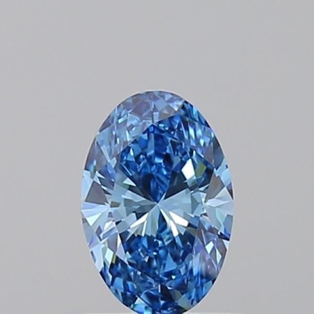 Diament laboratoryjny o barwie fantazyjnej szlif owalny, 0.7ct, VVS1, Fancy Vivid Blue, IGI LG717599838