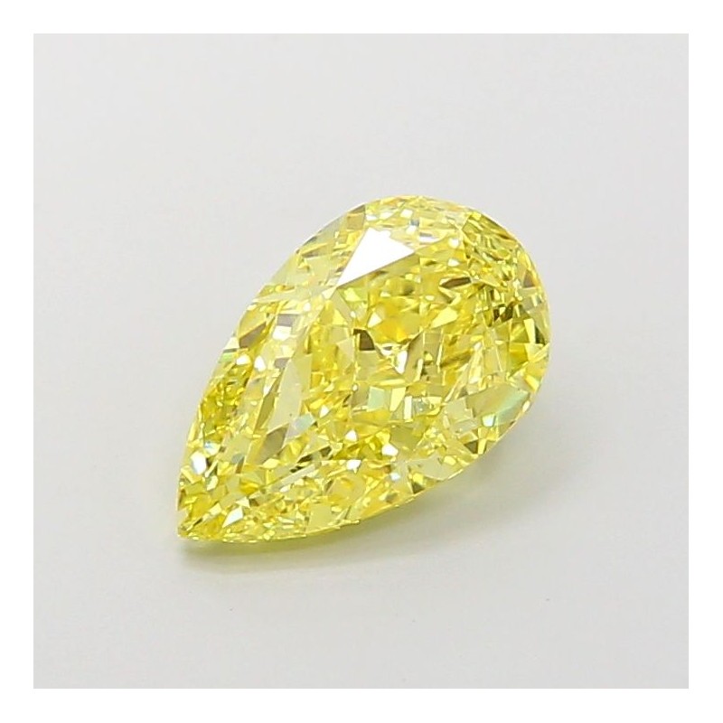 Diament laboratoryjny o barwie fantazyjnej szlif gruszkowy, 3ct, VVS2, Fancy Intense Yellow, IGI LG713530926