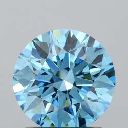 Diament laboratoryjny o barwie fantazyjnej szlif okrągły, 1.16ct, VVS2, Fancy Vivid Blue, IGI LG717575785