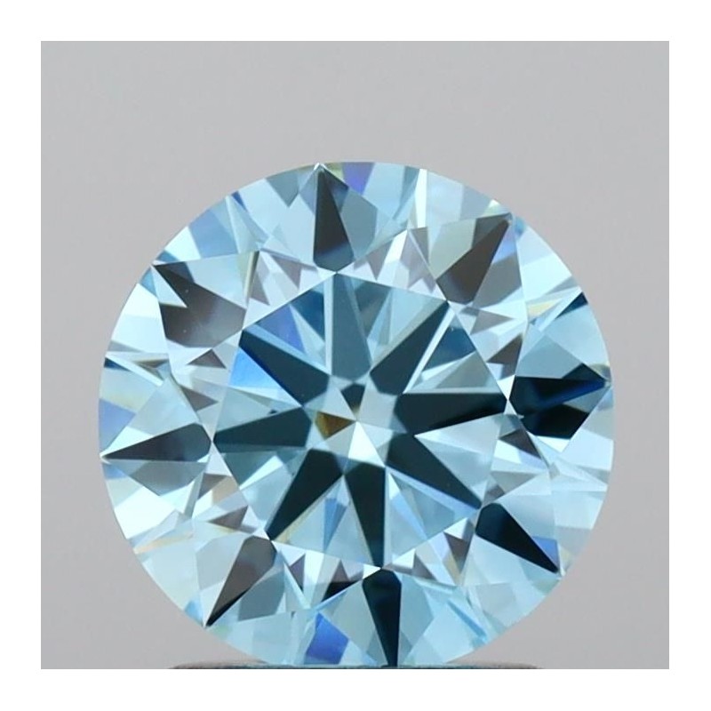Diament laboratoryjny o barwie fantazyjnej szlif okrągły, 1.6ct, VVS2, Fancy Vivid Blue, IGI LG739581588