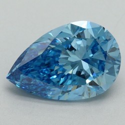 Diament laboratoryjny o barwie fantazyjnej szlif gruszkowy, 1.53ct, VVS2, Fancy Vivid Blue, IGI LG644491310