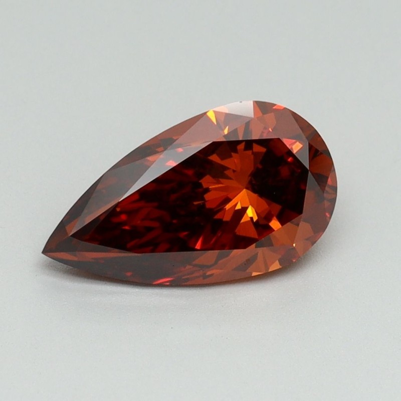 Diament laboratoryjny o barwie fantazyjnej szlif gruszkowy, 1.58ct, VVS2, Fancy Deep Orange, IGI LG650407813 Diament laboratoryjny o barwie fantazyjnej szlif gruszkowy, 1.58ct, VVS2, Fancy Deep Orange, IGI LG650407813