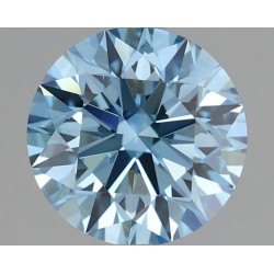 Diament laboratoryjny o barwie fantazyjnej szlif okrągły, 2.5ct, VVS2, Fancy Vivid Blue, IGI LG636412122
