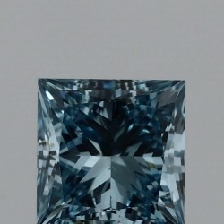 Diament laboratoryjny o barwie fantazyjnej szlif princess, 1ct, VVS2, Fancy Vivid Blue, IGI LG720547993