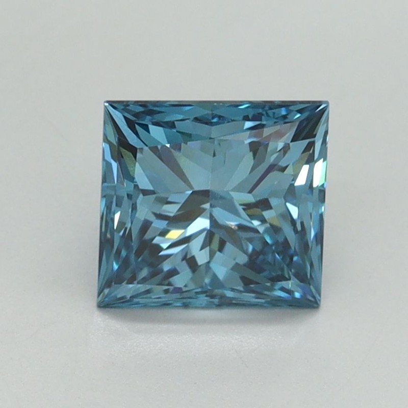 Diament laboratoryjny o barwie fantazyjnej szlif princess, 1.52ct, VVS2, Fancy Vivid Blue, IGI LG701507291 Diament laboratoryjny o barwie fantazyjnej szlif princess, 1.52ct, VVS2, Fancy Vivid Blue, IGI LG701507291