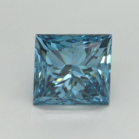 Diament laboratoryjny o barwie fantazyjnej szlif princess, 1.52ct, VVS2, Fancy Vivid Blue, IGI LG701507291