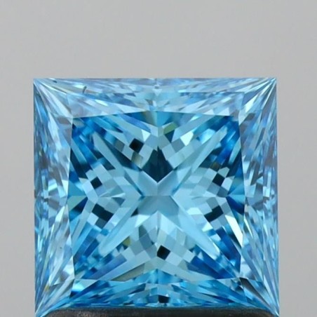 Diament laboratoryjny o barwie fantazyjnej szlif princess, 1.15ct, VVS2, Fancy Vivid Blue, IGI LG732537101