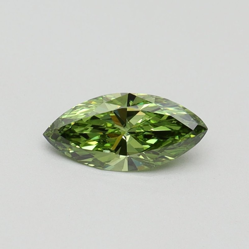Diament laboratoryjny o barwie fantazyjnej markiza, 0.5ct, VVS2, Fancy Vivid Green, IGI LG614315002 Diament laboratoryjny o barwie fantazyjnej markiza, 0.5ct, VVS2, Fancy Vivid Green, IGI LG614315002