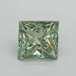 Diament laboratoryjny o barwie fantazyjnej szlif princess, 1.6ct, VVS2, Fancy Vivid Green, IGI LG687586916