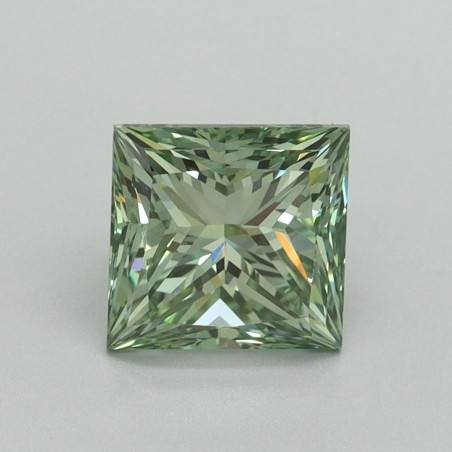 Diament laboratoryjny o barwie fantazyjnej szlif princess, 1.6ct, VVS2, Fancy Vivid Green, IGI LG687586916