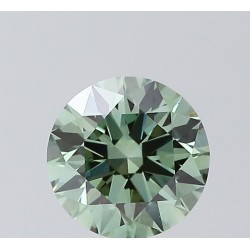 Diament laboratoryjny o barwie fantazyjnej szlif okrągły, 1.52ct, VVS2, Fancy Vivid Green, IGI LG720596716