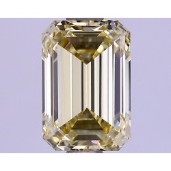 Diament laboratoryjny o barwie fantazyjnej szlif szmaragdowy, 1.25ct, VVS1, Fancy Yellow, IGI LG627482235