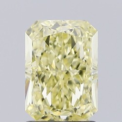 Diament laboratoryjny o barwie fantazyjnej radiant, 1.57ct, VVS2, Fancy Yellow, IGI LG665453479