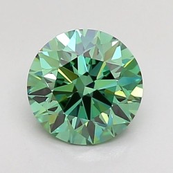 Diament laboratoryjny o barwie fantazyjnej szlif okrągły, 1ct, VVS2, Fancy Vivid Green, IGI LG738524783