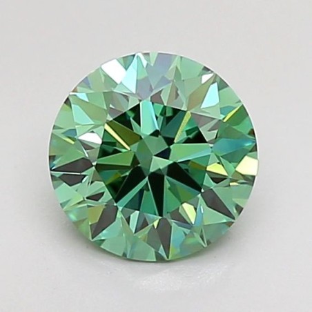 Diament laboratoryjny o barwie fantazyjnej szlif okrągły, 1ct, VVS2, Fancy Vivid Green, IGI LG738524783