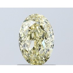 Diament laboratoryjny o barwie fantazyjnej szlif owalny, 1.07ct, VVS2, Fancy Intense Yellow, IGI LG671433101