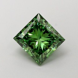 Diament laboratoryjny o barwie fantazyjnej szlif princess, 2.02ct, VVS2, Fancy Vivid Green, IGI LG732564925