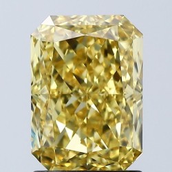 Diament laboratoryjny o barwie fantazyjnej radiant, 2.09ct, VVS2, Fancy Vivid Yellow, IGI LG680558060