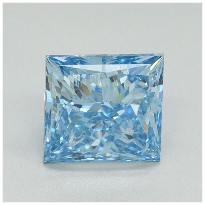 Diament laboratoryjny o barwie fantazyjnej szlif princess, 1.31ct, VVS2, Fancy Vivid Blue, IGI LG653450477 Diament laboratoryjny o barwie fantazyjnej szlif princess, 1.31ct, VVS2, Fancy Vivid Blue, IGI LG653450477
