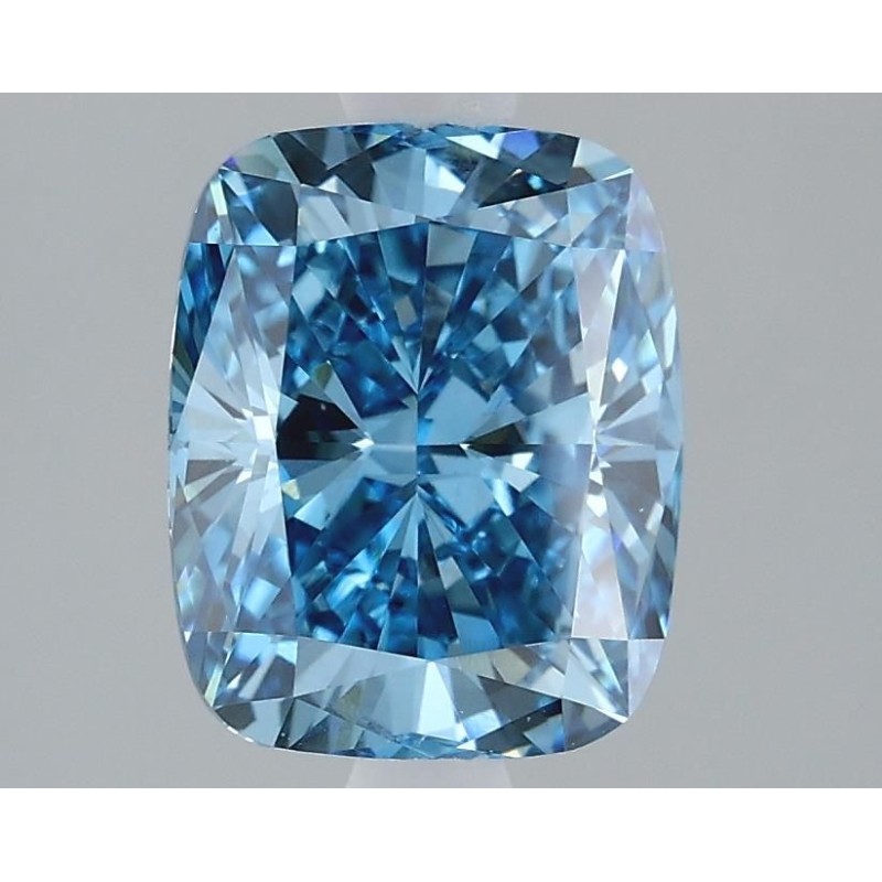 Diament laboratoryjny o barwie fantazyjnej szlif poduszkowy brylantowy, 2.03ct, VVS2, Fancy Vivid Blue, IGI LG614395725