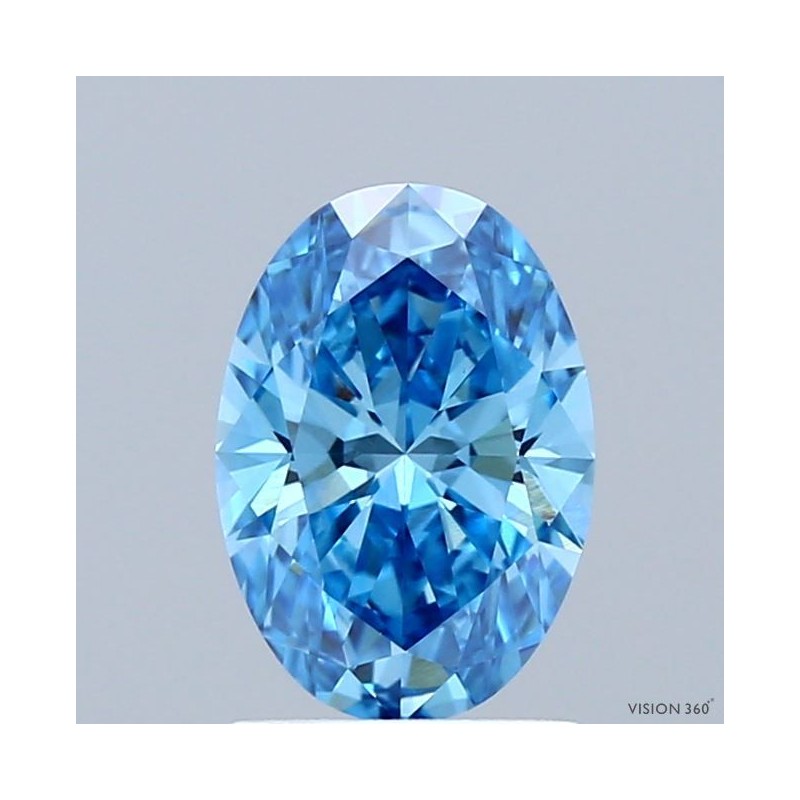 Diament laboratoryjny o barwie fantazyjnej szlif owalny, 1.17ct, VVS2, Fancy Vivid Blue, IGI LG723524059 Diament laboratoryjny o barwie fantazyjnej szlif owalny, 1.17ct, VVS2, Fancy Vivid Blue, IGI LG723524059