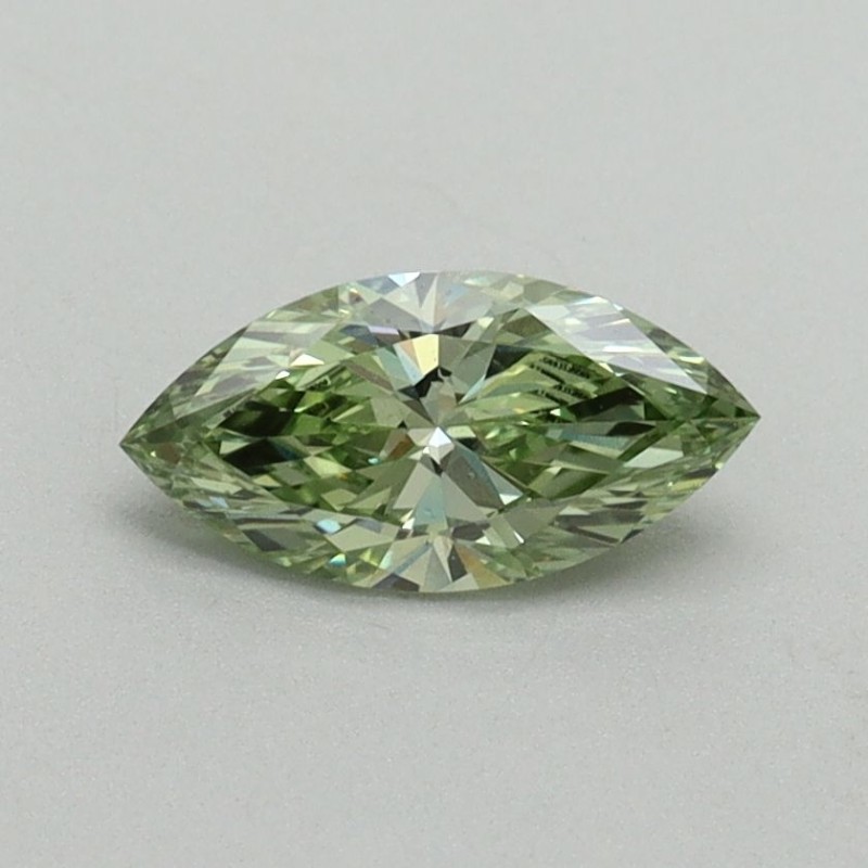 Diament laboratoryjny o barwie fantazyjnej markiza, 0.53ct, VVS2, Fancy Vivid Green, IGI LG693528069 Diament laboratoryjny o barwie fantazyjnej markiza, 0.53ct, VVS2, Fancy Vivid Green, IGI LG693528069