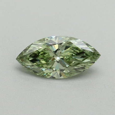 Diament laboratoryjny o barwie fantazyjnej markiza, 0.53ct, VVS2, Fancy Vivid Green, IGI LG693528069
