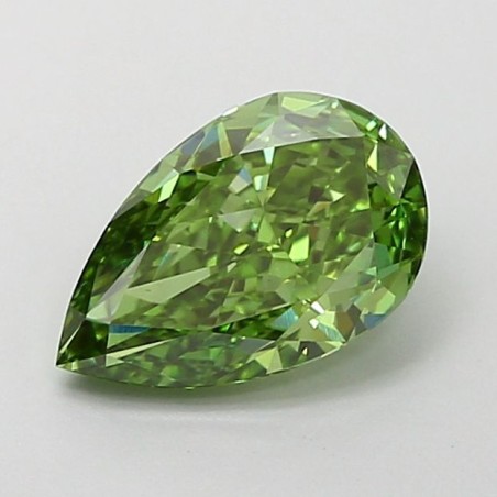 Diament laboratoryjny o barwie fantazyjnej szlif gruszkowy, 1.59ct, VVS2, Fancy Vivid Green, IGI LG729530230