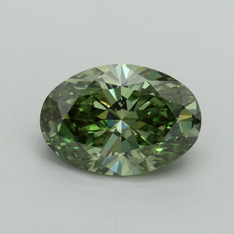 Diament laboratoryjny o barwie fantazyjnej szlif owalny, 1.27ct, VVS2, Fancy Vivid Green, IGI LG645435160 Diament laboratoryjny o barwie fantazyjnej szlif owalny, 1.27ct, VVS2, Fancy Vivid Green, IGI LG645435160