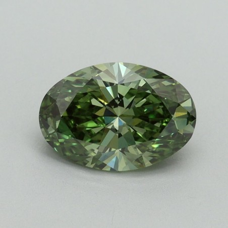 Diament laboratoryjny o barwie fantazyjnej szlif owalny, 1.27ct, VVS2, Fancy Vivid Green, IGI LG645435160