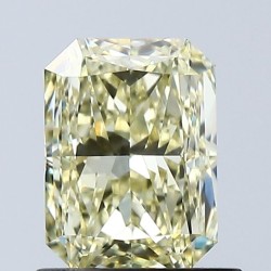 Diament laboratoryjny o barwie fantazyjnej radiant, 1.06ct, VVS2, Fancy Yellow, IGI LG671447363