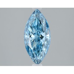 Diament laboratoryjny o barwie fantazyjnej markiza, 1.5ct, VVS2, Fancy Vivid Blue, IGI LG610317034