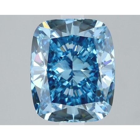 Diament laboratoryjny o barwie fantazyjnej szlif poduszkowy brylantowy, 2.04ct, VVS2, Fancy Vivid Blue, IGI LG610317120
