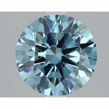 Diament laboratoryjny o barwie fantazyjnej szlif okrągły, 2.09ct, VVS2, Fancy Vivid Blue, IGI LG610317086