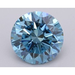 Diament laboratoryjny o barwie fantazyjnej szlif okrągły, 1.51ct, VVS2, Fancy Vivid Blue, IGI LG611390212