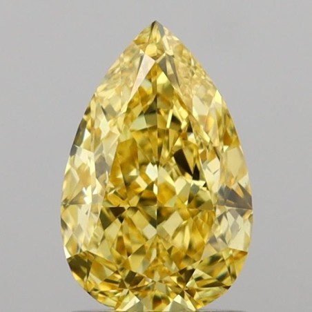 Diament laboratoryjny o barwie fantazyjnej szlif gruszkowy, 1.24ct, VVS2, Fancy Intense Yellow, IGI LG739565273