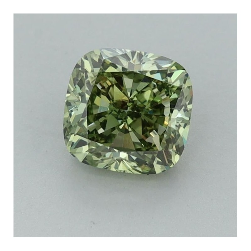 Diament laboratoryjny o barwie fantazyjnej szlif poduszkowy brylantowy, 1.01ct, VVS2, Fancy Vivid Green, IGI LG658477432