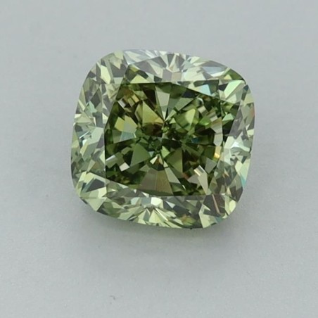 Diament laboratoryjny o barwie fantazyjnej szlif poduszkowy brylantowy, 1.01ct, VVS2, Fancy Vivid Green, IGI LG658477432