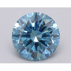 Diament laboratoryjny o barwie fantazyjnej szlif okrągły, 2.02ct, VVS2, Fancy Vivid Blue, IGI LG613349401