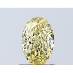 Diament laboratoryjny o barwie fantazyjnej szlif owalny, 1.05ct, VVS2, Fancy Intense Yellow, IGI LG671432890