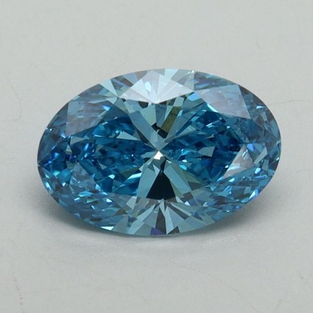 Diament laboratoryjny o barwie fantazyjnej szlif owalny, 1.27ct, VVS2, Fancy Vivid Blue, IGI LG620484991