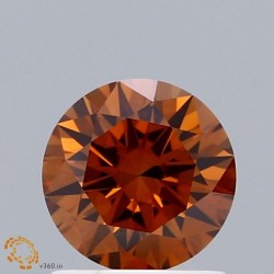 Diament laboratoryjny o barwie fantazyjnej szlif okrągły, 1.05ct, VVS2, Fancy Orange, IGI LG652418672
