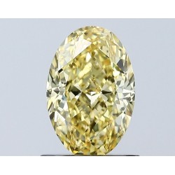 Diament laboratoryjny o barwie fantazyjnej szlif owalny, 1.04ct, VVS2, Fancy Vivid Yellow, IGI LG671433064