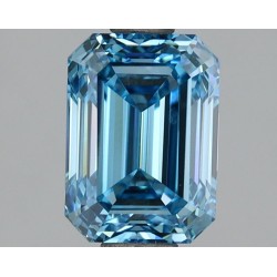Diament laboratoryjny o barwie fantazyjnej szlif szmaragdowy, 2.06ct, VVS2, Fancy Vivid Blue, IGI LG695503257