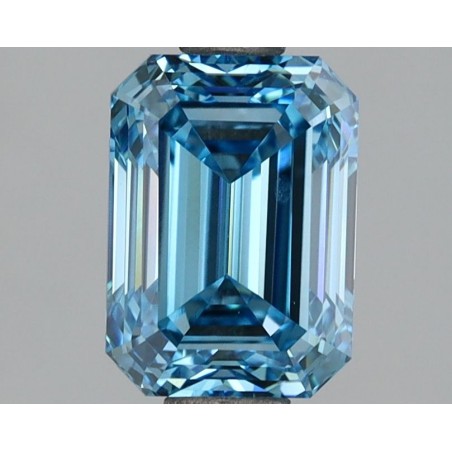 Diament laboratoryjny o barwie fantazyjnej szlif szmaragdowy, 2.06ct, VVS2, Fancy Vivid Blue, IGI LG695503257